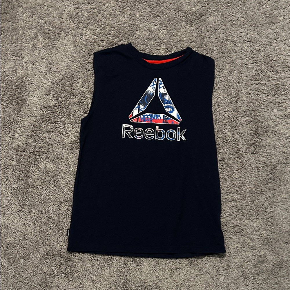 Reebok Kids Dark Blue Graphic Tank Top